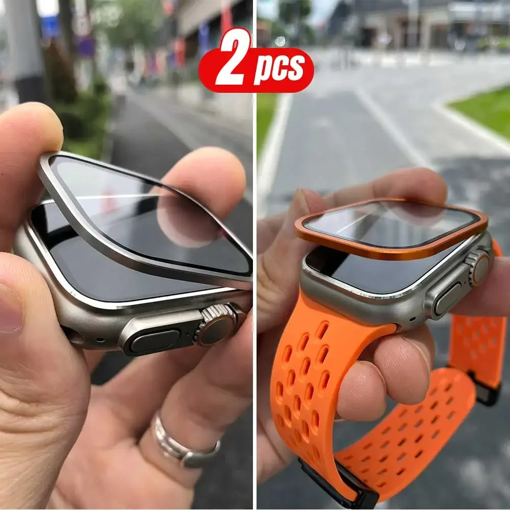 Moldura de metal de titânio pa - Smart Watch Accessories avaliação e preço