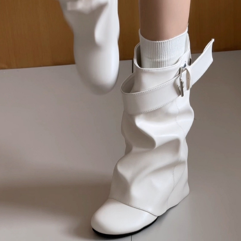 Novas Botas Femininas de Couro - Leather Classic Strap avaliação e preço