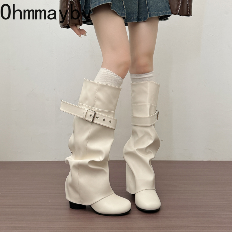 Botas Femininas de Designer at - Leather Classic Strap avaliação e preço