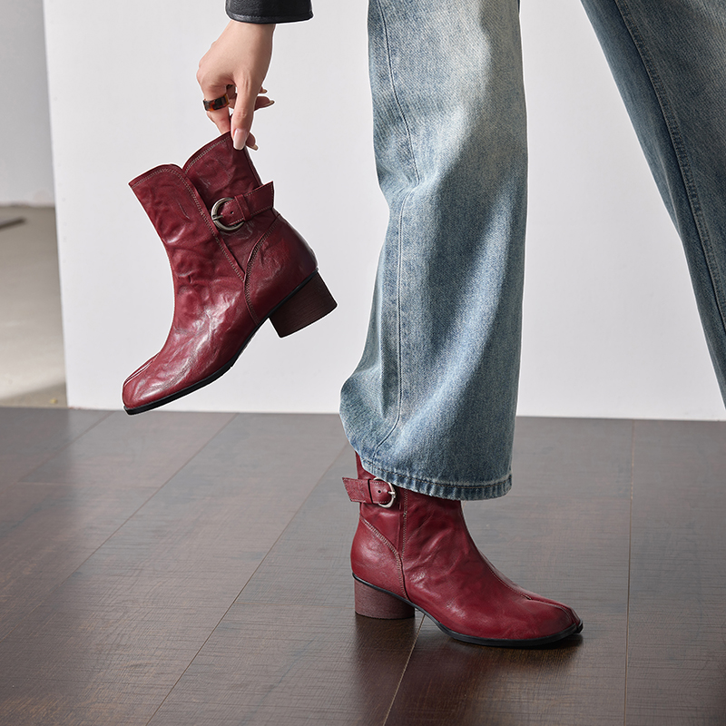 Botas Tabi de Couro Genuíno Fe - Leather Classic Strap avaliação e preço