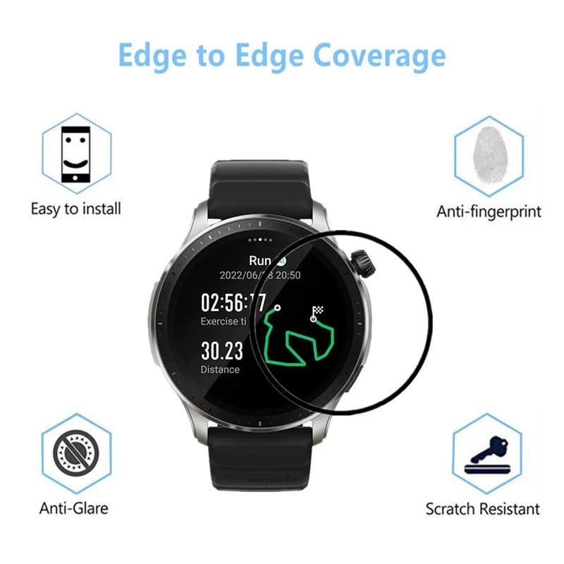 HD Curvo Anti-Scratch Filme pa - Smart Watch Accessories avaliação e preço