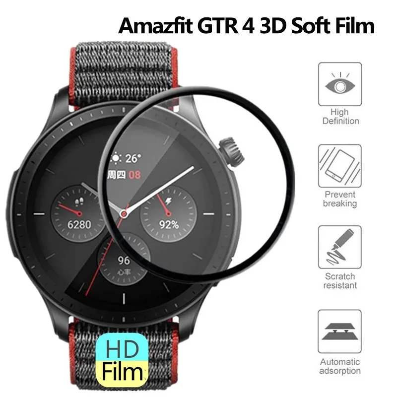 HD Curvo Anti-Scratch Filme pa - Smart Watch Accessories avaliação e preço