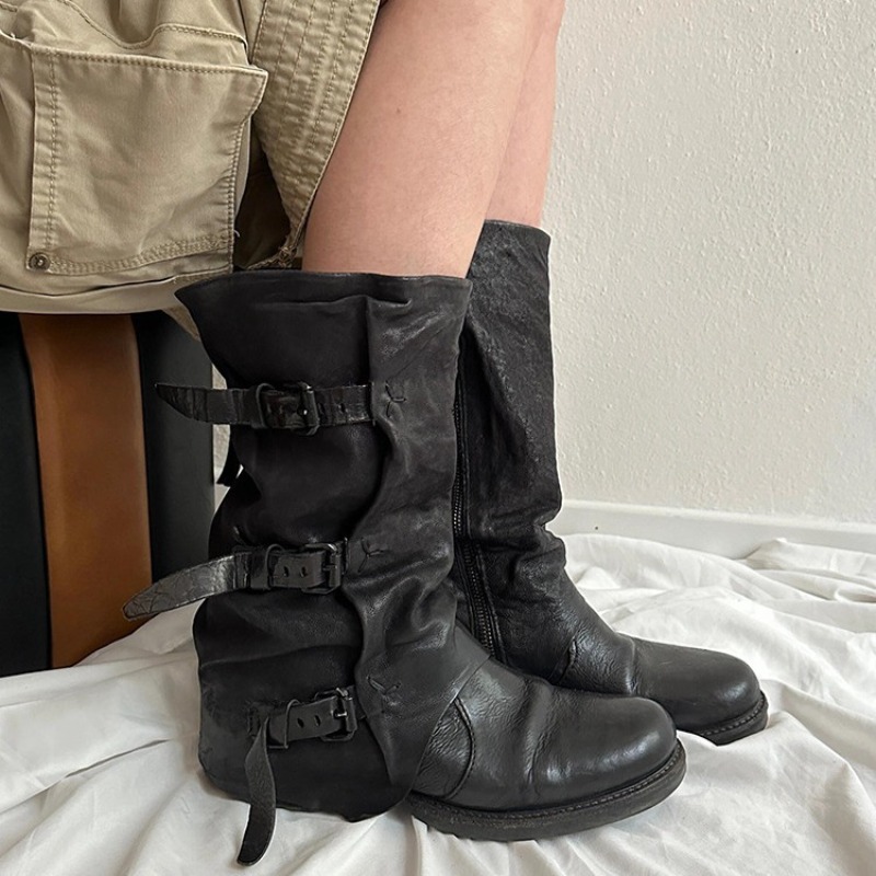 Botas Clássicas Femininas Retr - Leather Classic Strap avaliação e preço